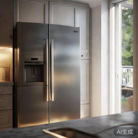 “冰箱摆放:通风散热,位置适中