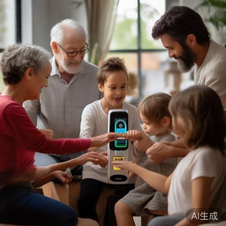 指纹锁多指纹录入,方便家人与客