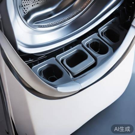 洗衣机槽分层,区分洗衣粉与柔顺