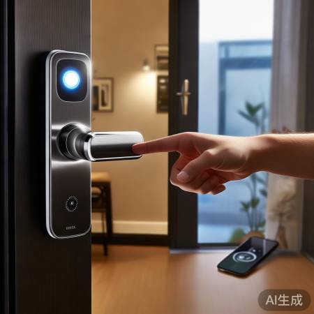 VOCX8指纹锁，出门忘带钥匙