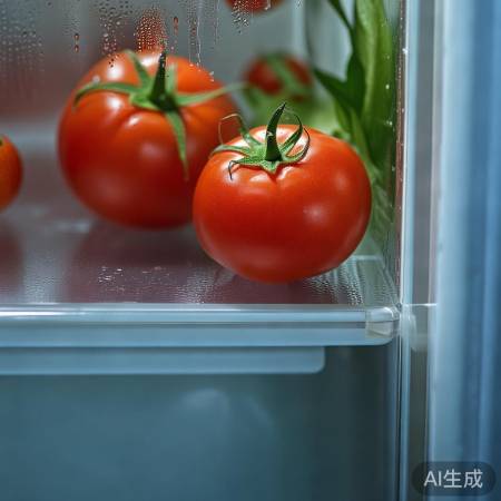 冰箱内空气不流通，番茄易缺氧品