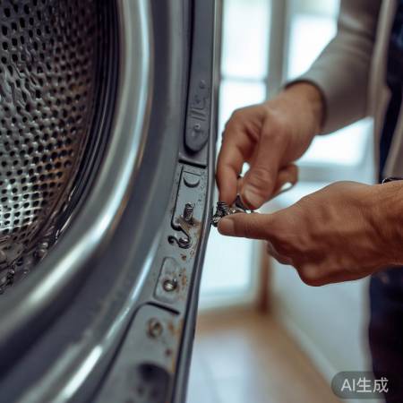 洗衣机按钮不灵敏，内部检查调紧