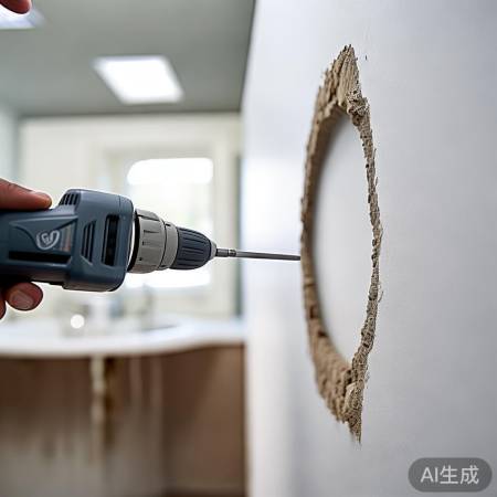 精准钻孔，稳固安装。