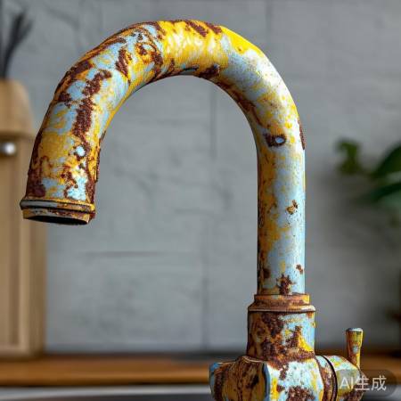 水龙头易腐蚀，长期用现黄锈。