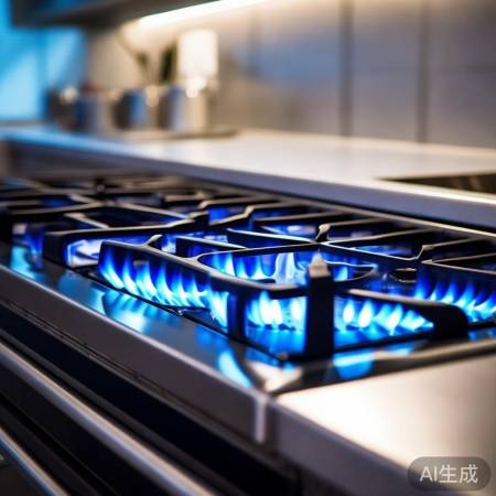 燃气灶旁禁放易燃物,保安全!