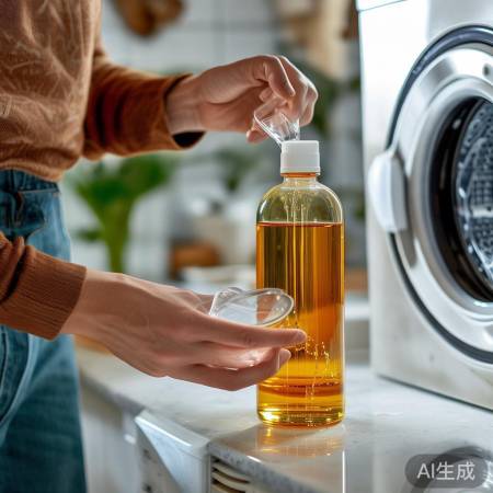 适量洗衣液,环保又高效。