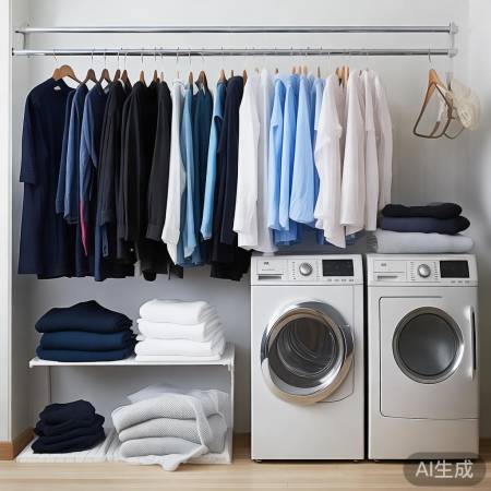 衣物分类洗,防串染防变形