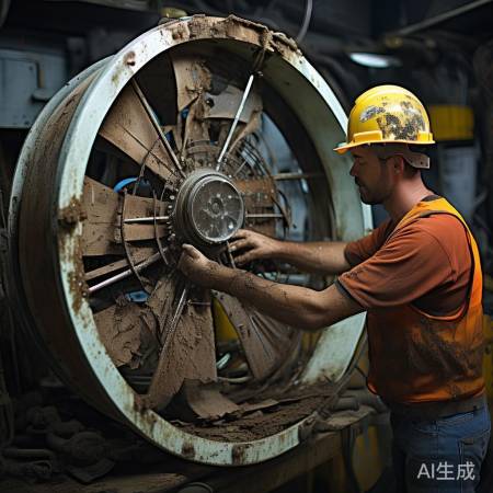 风机损坏严重，需更换新风机。