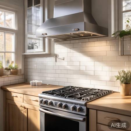 “燃气灶中间不忧通风，窗扇排风