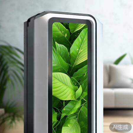 奥克斯空调树叶屏，节能环保新风