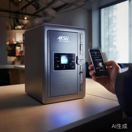 阿克苏智能保险柜，防盗连手机，