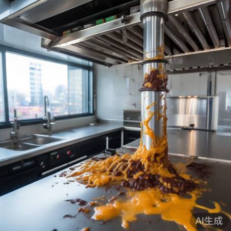 油烟机水管堵塞，定期清洗防堵塞