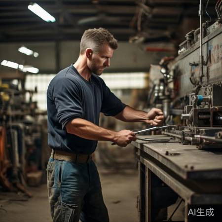 拧螺丝，直身稳站，用力适中。