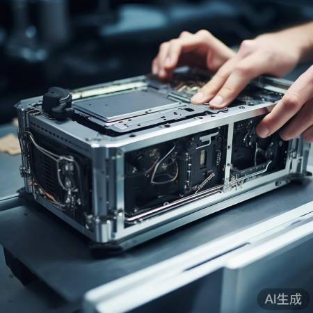 组装外壳,拧紧螺丝。