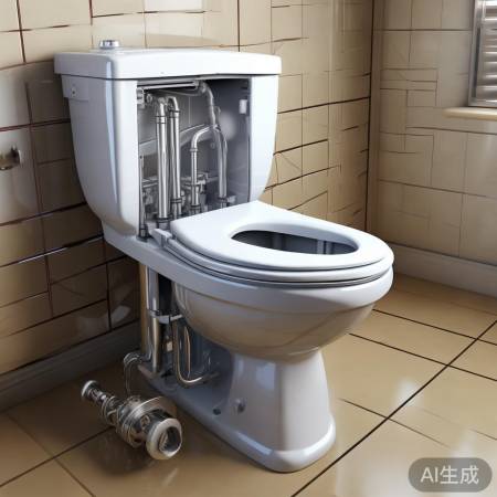 拆卸马桶部件，轻拿轻放。