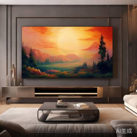 电视背景画,家居艺术新亮点