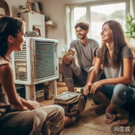 自制空调流行环保，国外家庭尝试