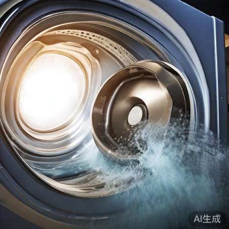 洗衣机甩干按钮跳起，检查密封圈