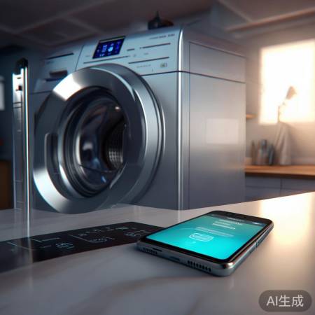 智能洗衣机APP控，按钮灵敏不