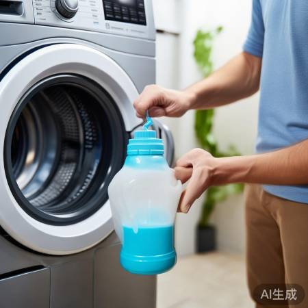 洗衣机清洁，先关机，按说明操作