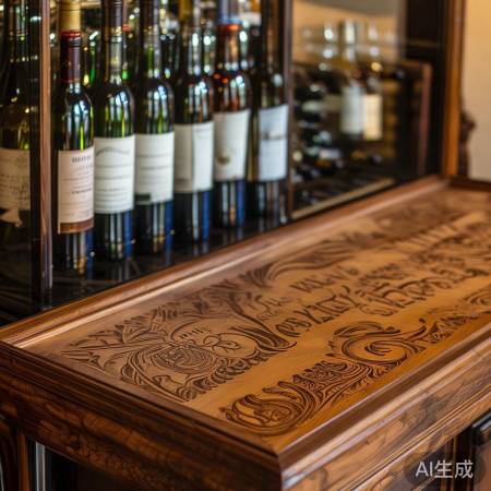 定制酒柜，多种材质，个性刻字。