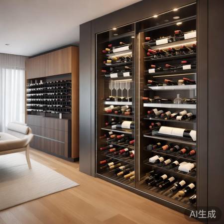 “嵌入式壁挂酒柜,家居装饰新潮