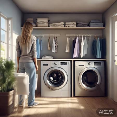 洗衣机收纳技巧，空间变宽敞！