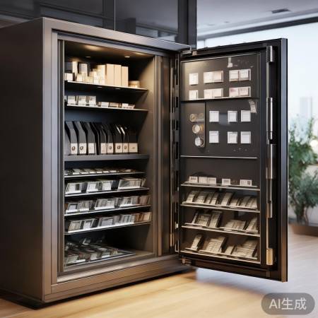 雷业保险柜大容量，存物便捷。