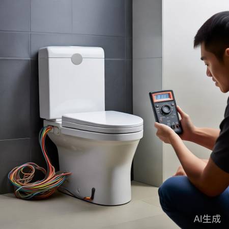 “智能马桶测电压，判断电线合适