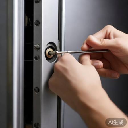 调高调低防盗门，确保开合顺畅。