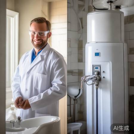 安装完毕，测试水管、电源，恭喜