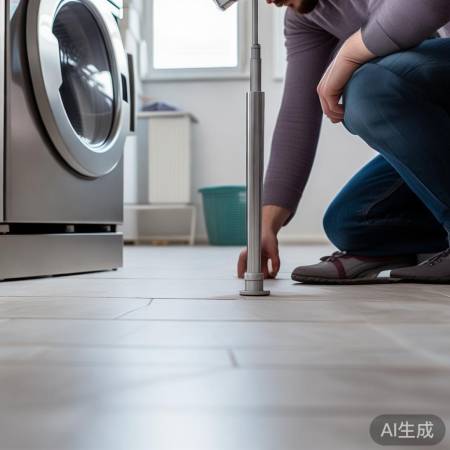 检查洗衣机底排水孔，确保安装顺