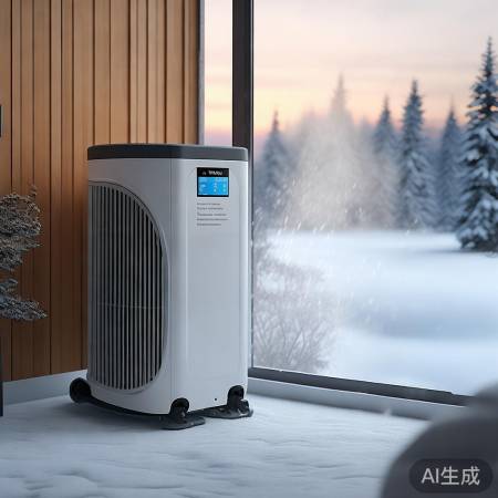 “自动除霜，防结冰空气能热水器