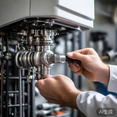 壁挂炉进水阀安装：轻放检查，勿