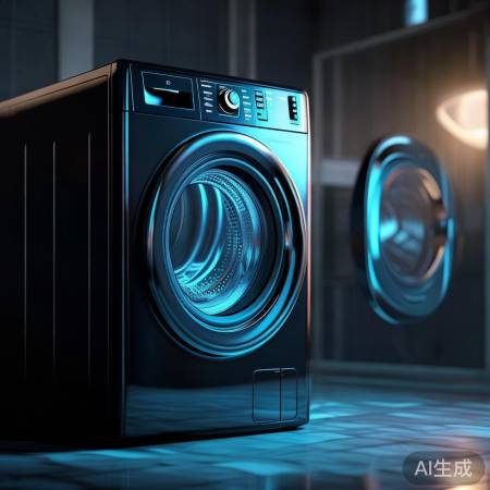 洗衣机夜间预热，显示屏闪烁提示