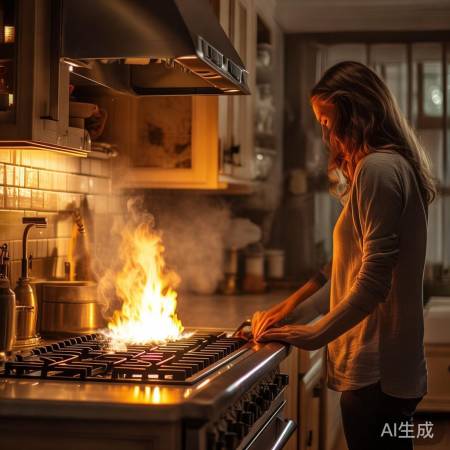 燃气质量差，换气或联系公司。