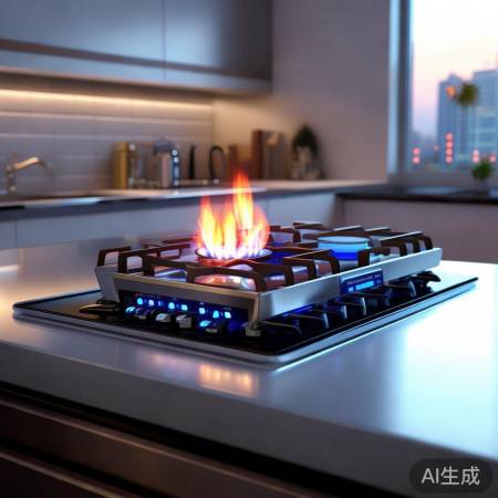 智能燃气灶，安全调节火焰，安装