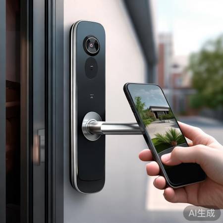智能锁猫眼，随时随地掌握门情。