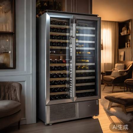 美晶红酒柜W330，时尚实用，