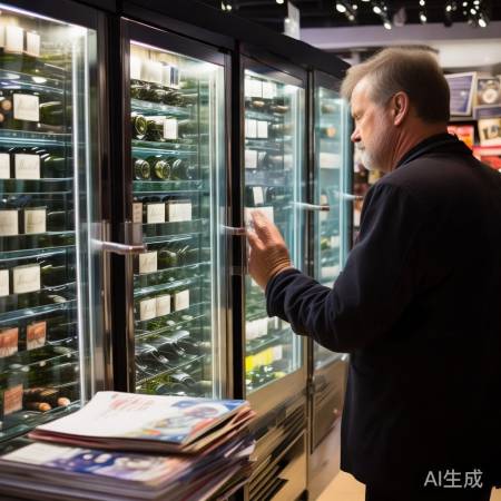 “选红酒柜，实体店比价，网上查