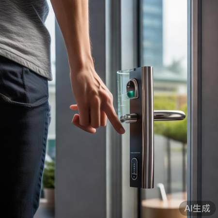 指纹锁测试,顺利解锁完成。