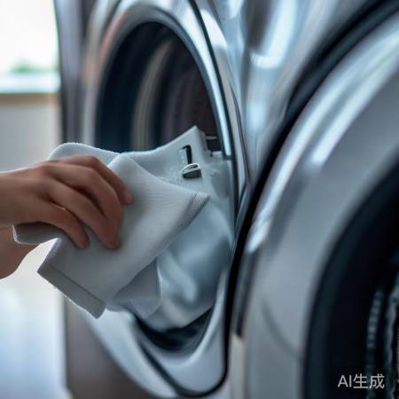 洗衣机清洁：断电、擦开关、滤网