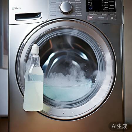 白醋清洁洗衣机，溶解污垢，简单