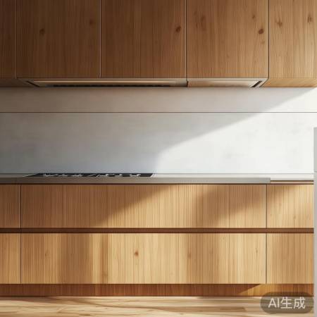 简约油烟机吊柜，和谐厨房美。