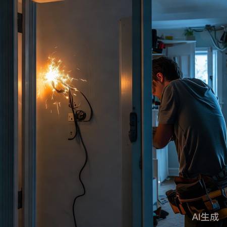 紧急触电，速拨急救，找电工支援