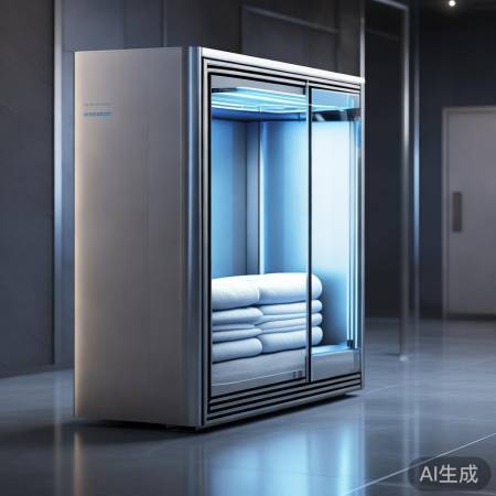 商用毛巾消毒柜，人性化设计，紫