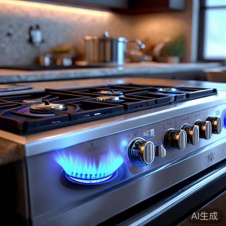 先科燃气灶火力强大,调节细腻。