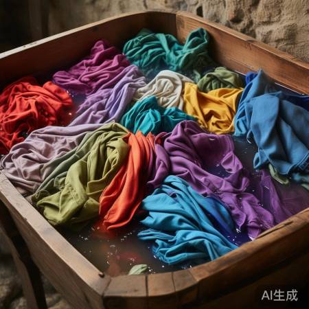 食盐法去染，盐水中浸泡洗。