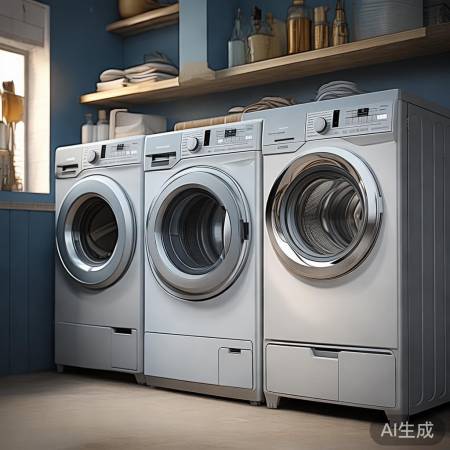 三款洗衣机，丝毛面料洗脱一体机