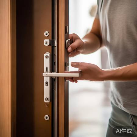 检查锁舌牢固，推拉顺畅。